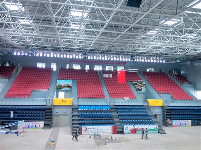 龙口电厂体育馆网架加工